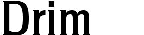 preview image of the Drim font