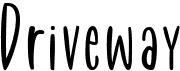 preview image of the Driveway font