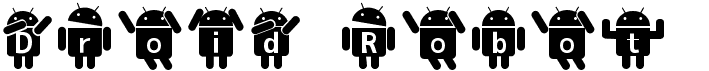 preview image of the Droid Robot font