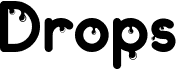 preview image of the Drops font