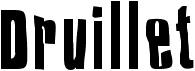 preview image of the Druillet font