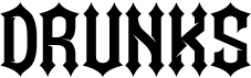 preview image of the Drunks font
