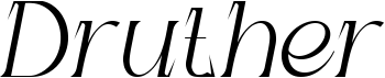 preview image of the Druther font