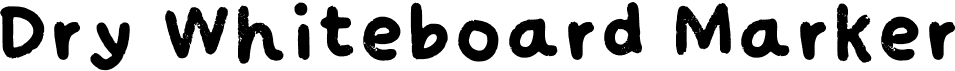 preview image of the Dry Whiteboard Marker font