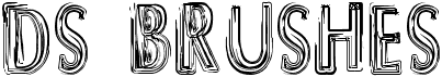 preview image of the DS Brushes font