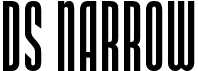 preview image of the DS Narrow font