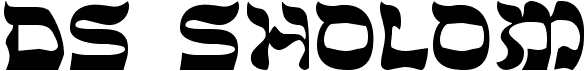 preview image of the DS Sholom font
