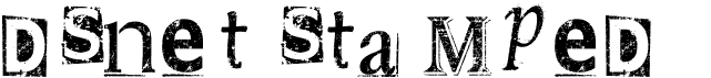 preview image of the DSnet Stamped font