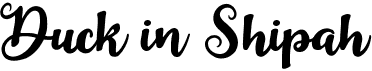 preview image of the Duck in Shipah font