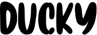 preview image of the Ducky font