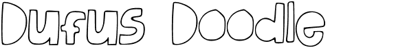 preview image of the Dufus Doodle font