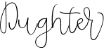 preview image of the Dughter font