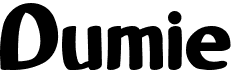 preview image of the Dumie font