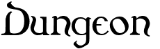 preview image of the Dungeon font