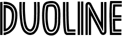 preview image of the Duoline font