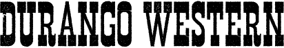 preview image of the Durango Western font