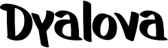 preview image of the Dyalova font