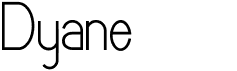 preview image of the Dyane font