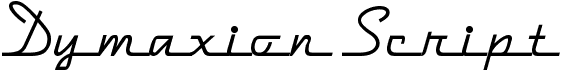 preview image of the Dymaxion Script font