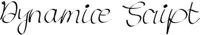 preview image of the Dynamice Script font