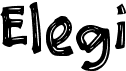 preview image of the e Elegi font