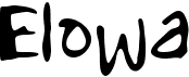 preview image of the e Elowa font