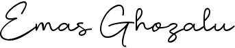 preview image of the e Emas Ghozalu font
