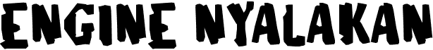 preview image of the e Engine Nyalakan font