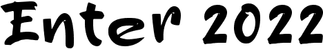 preview image of the e Enter 2022 font