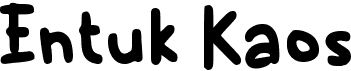 preview image of the e Entuk Kaos font