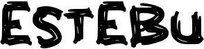 preview image of the e Estebu font