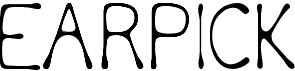 preview image of the Earpick font