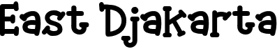 preview image of the East Djakarta font