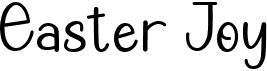 preview image of the Easter Joy font
