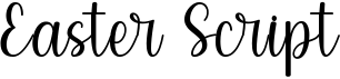 preview image of the Easter Script font