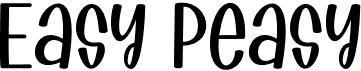 preview image of the Easy Peasy font
