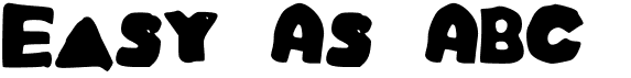 preview image of the Easy As ABC font