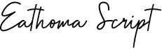 preview image of the Eathoma Script font