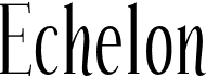 preview image of the Echelon font
