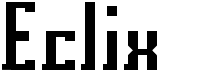 preview image of the Eclix font