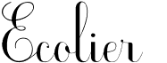 preview image of the Ecolier font