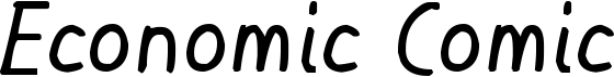 preview image of the Economic Comic font