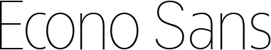 preview image of the Econo Sans font