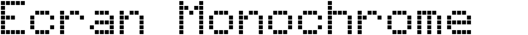 preview image of the Écran Monochrome font