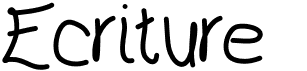 preview image of the Ecriture font