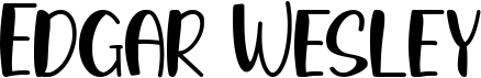 preview image of the Edgar Wesley font