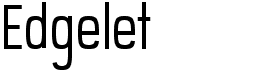 preview image of the Edgelet font