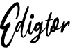 preview image of the Edigtor font