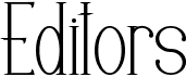 preview image of the Editors font