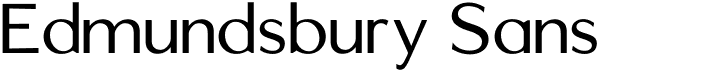 preview image of the Edmundsbury Sans font